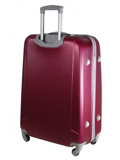 Duża walizka na kółkach MAXIMUS 222 ABS maroon